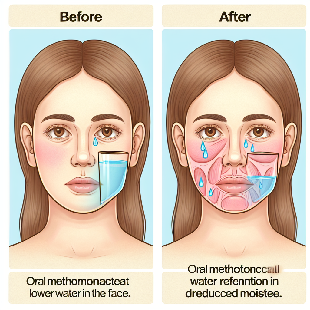 Geringe Wasserbindung im Gesicht durch Methanolonacetat oral